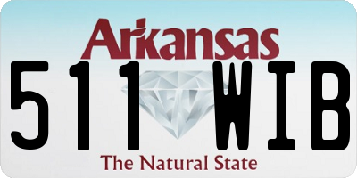 AR license plate 511WIB