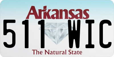 AR license plate 511WIC