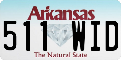 AR license plate 511WID