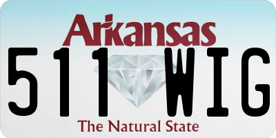 AR license plate 511WIG