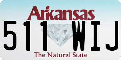 AR license plate 511WIJ