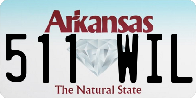 AR license plate 511WIL