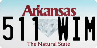 AR license plate 511WIM