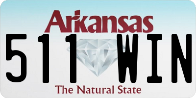 AR license plate 511WIN