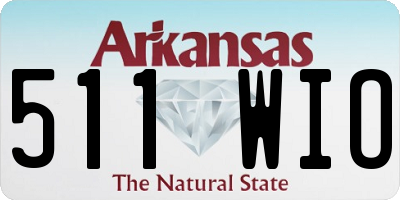 AR license plate 511WIO