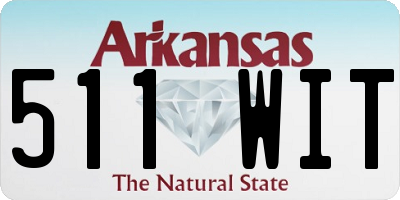 AR license plate 511WIT