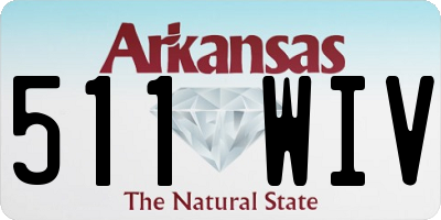 AR license plate 511WIV