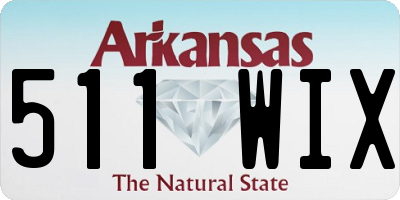 AR license plate 511WIX