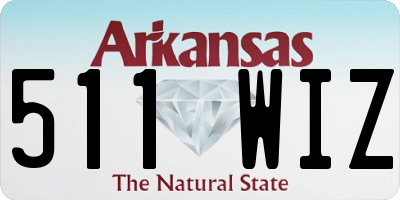 AR license plate 511WIZ