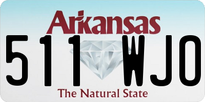AR license plate 511WJO