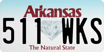 AR license plate 511WKS