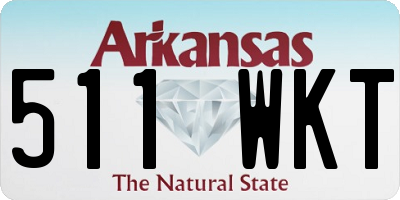 AR license plate 511WKT