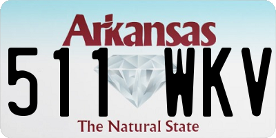 AR license plate 511WKV