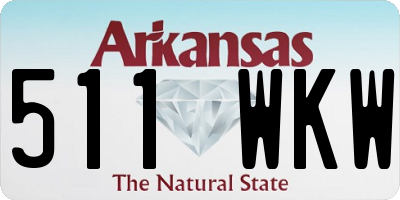 AR license plate 511WKW