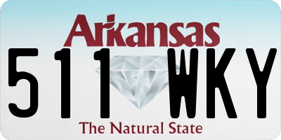 AR license plate 511WKY
