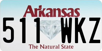 AR license plate 511WKZ