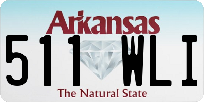 AR license plate 511WLI