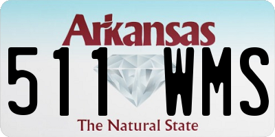 AR license plate 511WMS