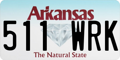 AR license plate 511WRK