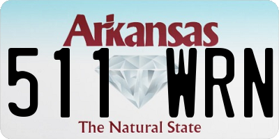 AR license plate 511WRN