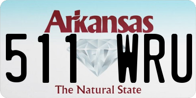 AR license plate 511WRU