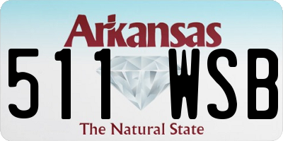 AR license plate 511WSB