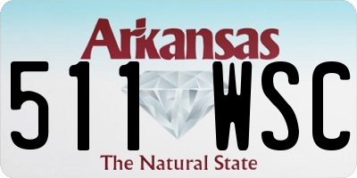 AR license plate 511WSC