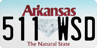 AR license plate 511WSD