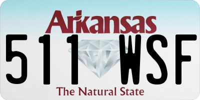 AR license plate 511WSF