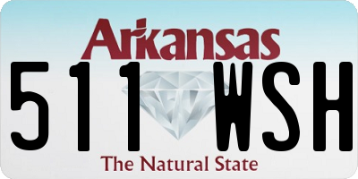 AR license plate 511WSH
