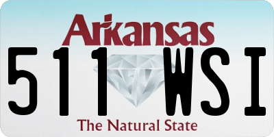 AR license plate 511WSI