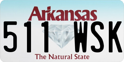 AR license plate 511WSK