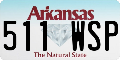 AR license plate 511WSP