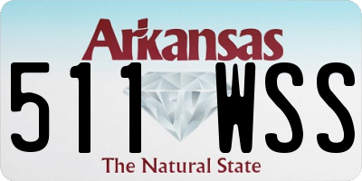 AR license plate 511WSS