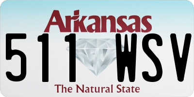 AR license plate 511WSV