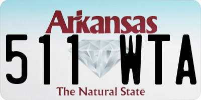 AR license plate 511WTA