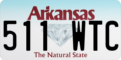 AR license plate 511WTC