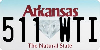 AR license plate 511WTI