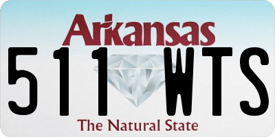 AR license plate 511WTS