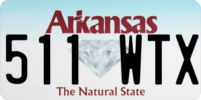 AR license plate 511WTX