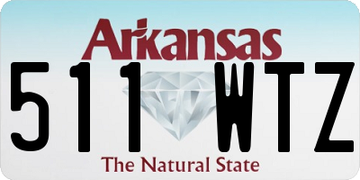 AR license plate 511WTZ