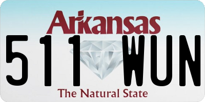 AR license plate 511WUN