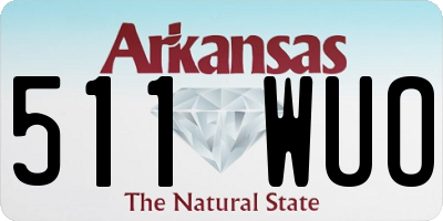 AR license plate 511WUO