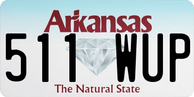 AR license plate 511WUP