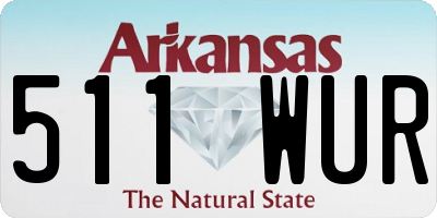 AR license plate 511WUR