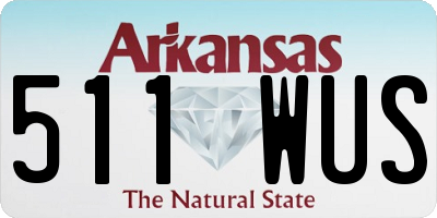 AR license plate 511WUS