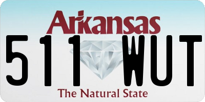 AR license plate 511WUT