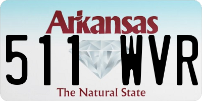 AR license plate 511WVR