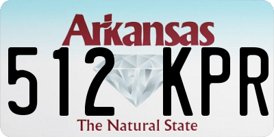 AR license plate 512KPR