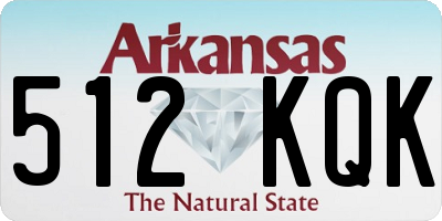 AR license plate 512KQK